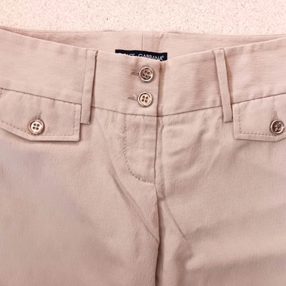 NEW Dolce & Gabbana Silk/Wool Low-Rise Bootcut Dress Pants - Picture 3 of 6